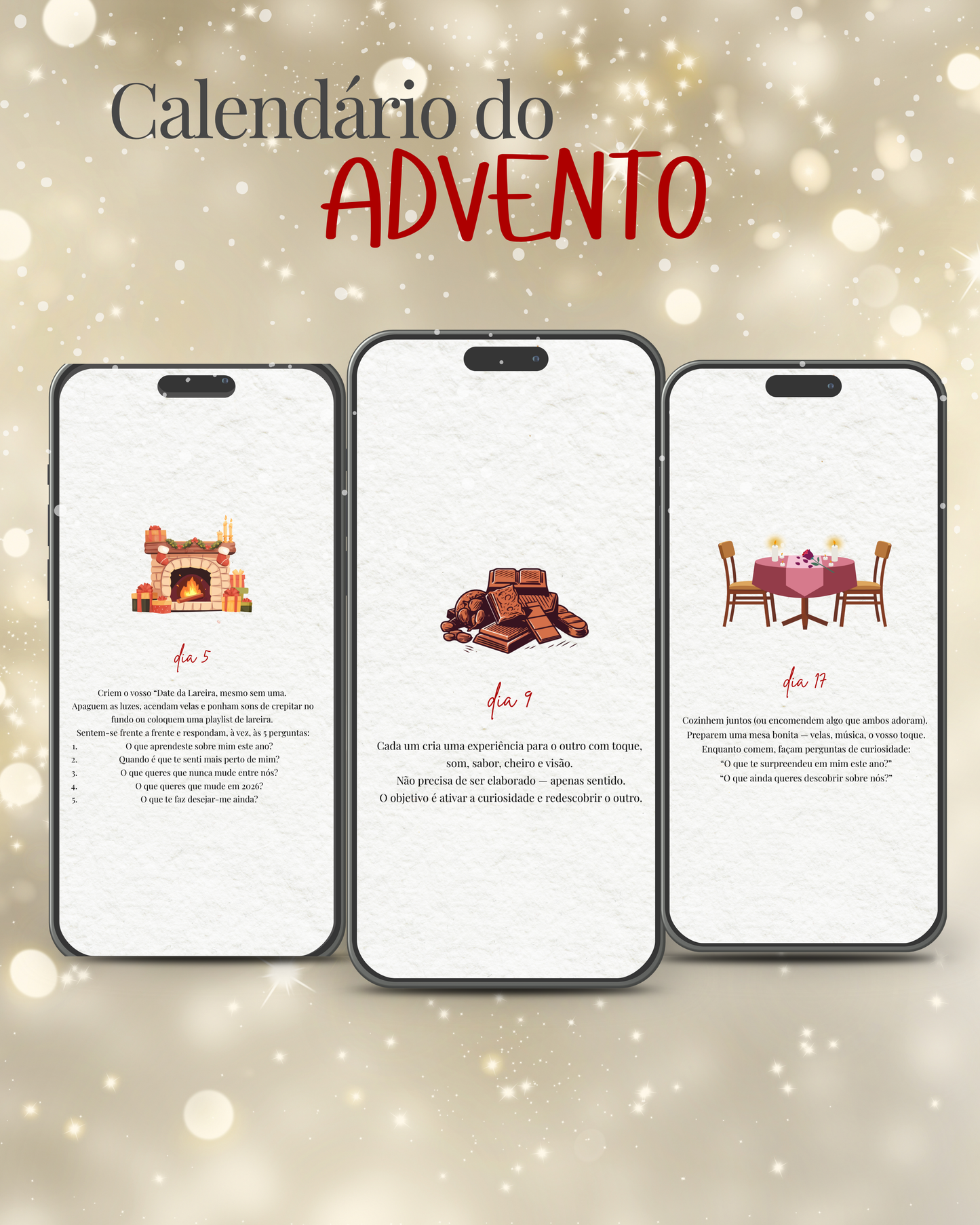 Calendário do Advento para casais: 24 dias para reacender a vossa conexão (Versão digital)