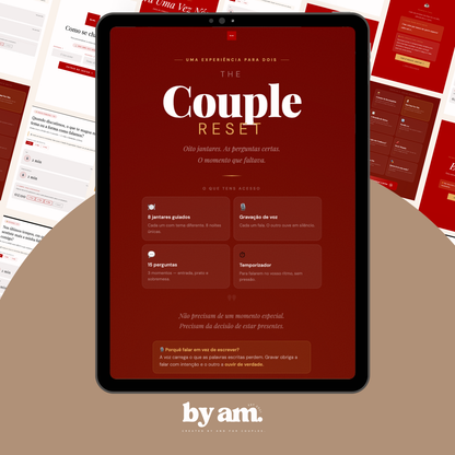The Couple Reset — 8 Jantares Guiados (VERSÃO DIGITAL)