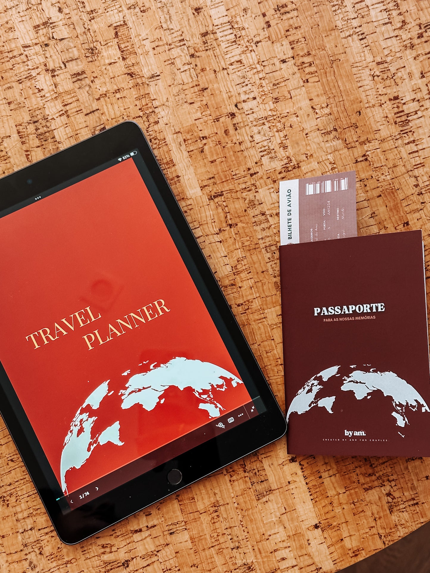 Passaporte de Memórias: Diário de Viagens para Casais + Travel Planner