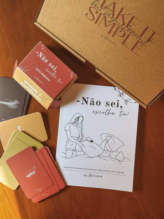 PACK: LIVRO + JOGO "NÃO SEI, ESCOLHE TU!"
