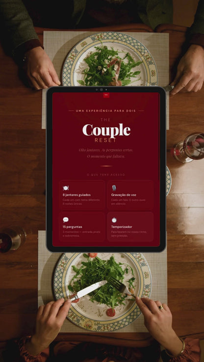 The Couple Reset — 8 Jantares Guiados (VERSÃO DIGITAL)