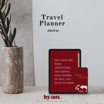 Passaporte de Memórias: Diário de Viagens para Casais + Travel Planner