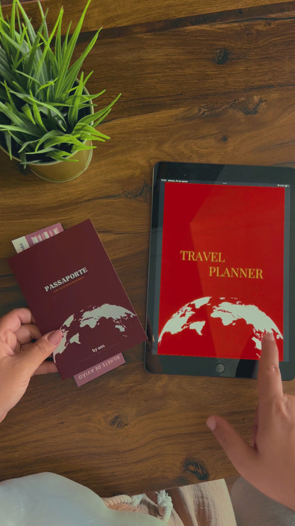 Passaporte de Memórias: Diário de Viagens para Casais + Travel Planner